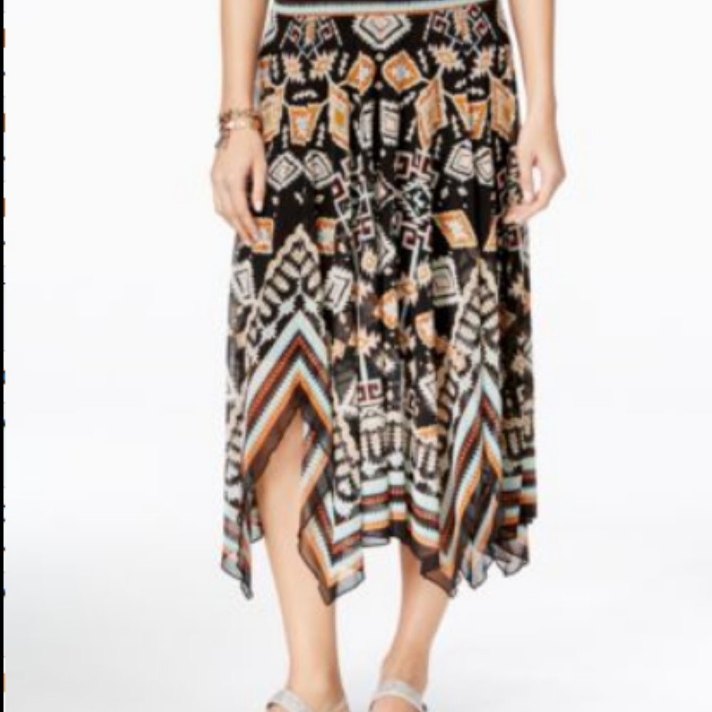 John Paul Richard Handkerchief-Hem Pull-On Skirt